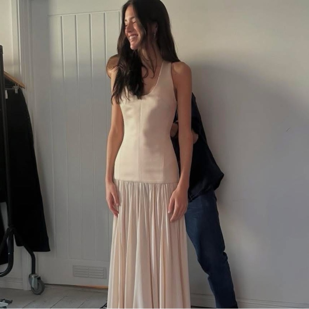 H&M Studio Collection Sheer Skirt Maxi Dress